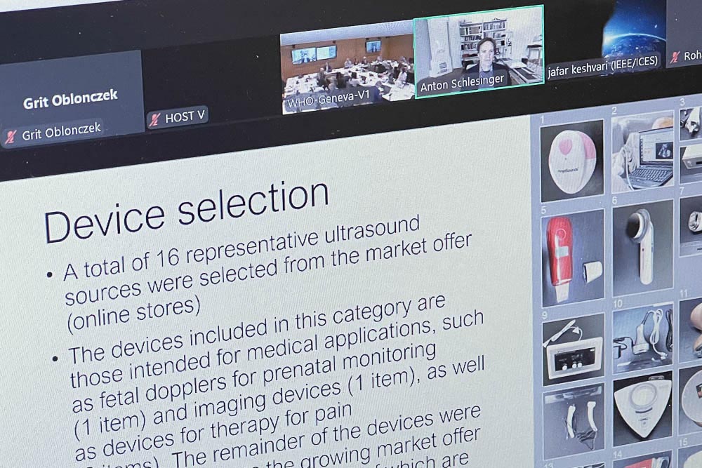 Risiken bei frei erhältlichen Ultraschallgeräten: GAMPT stellt bei der WHO die Ergebnisse vor